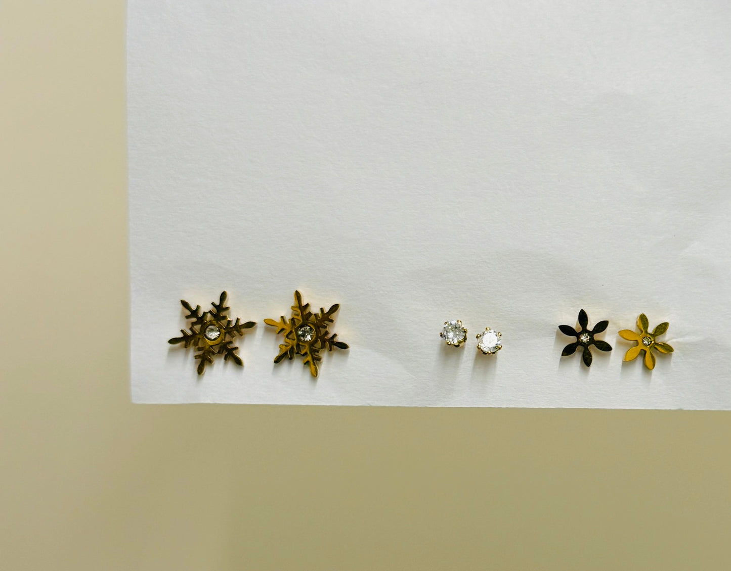 SnowKiss Stud Set of Three