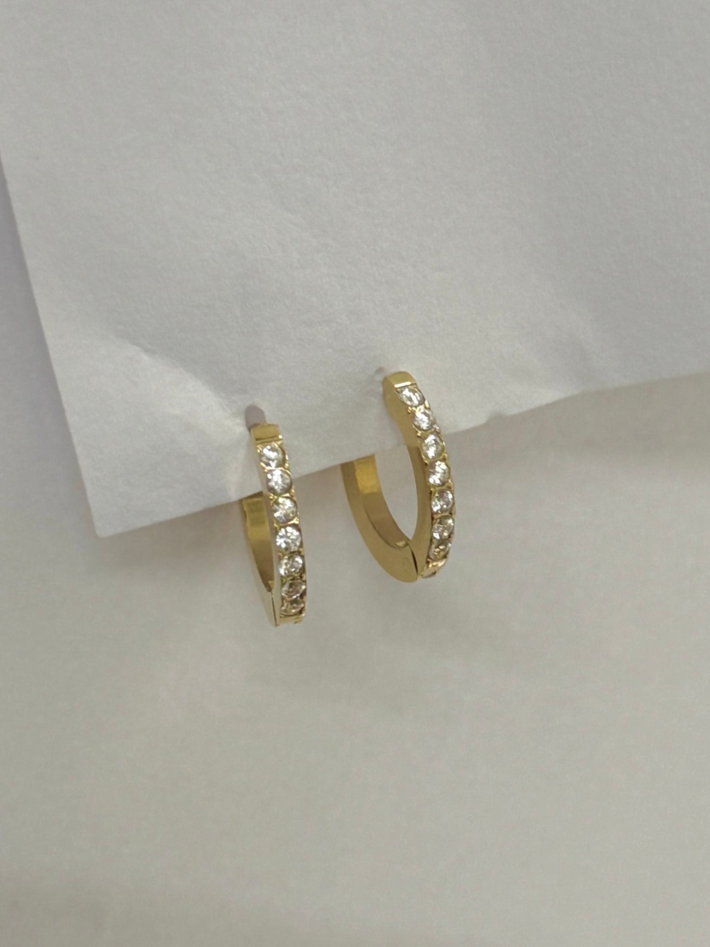Crystal Line Hoops