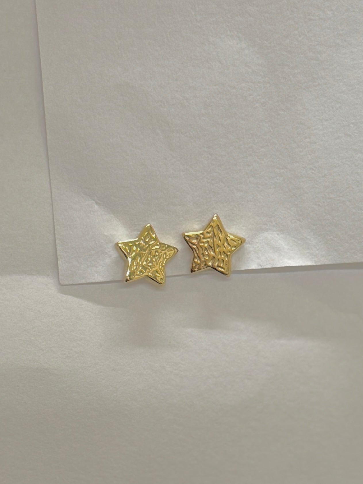 Star Texture Stud Earrings