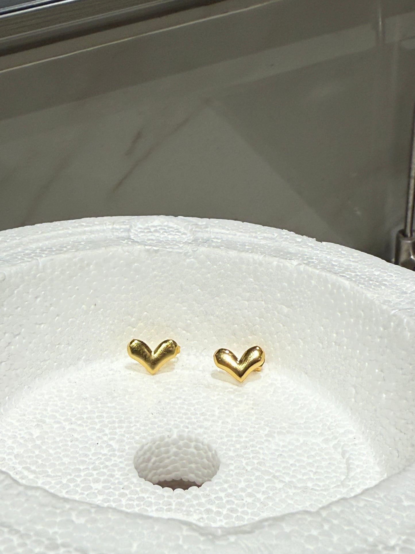 Velvet Love Heart Studs