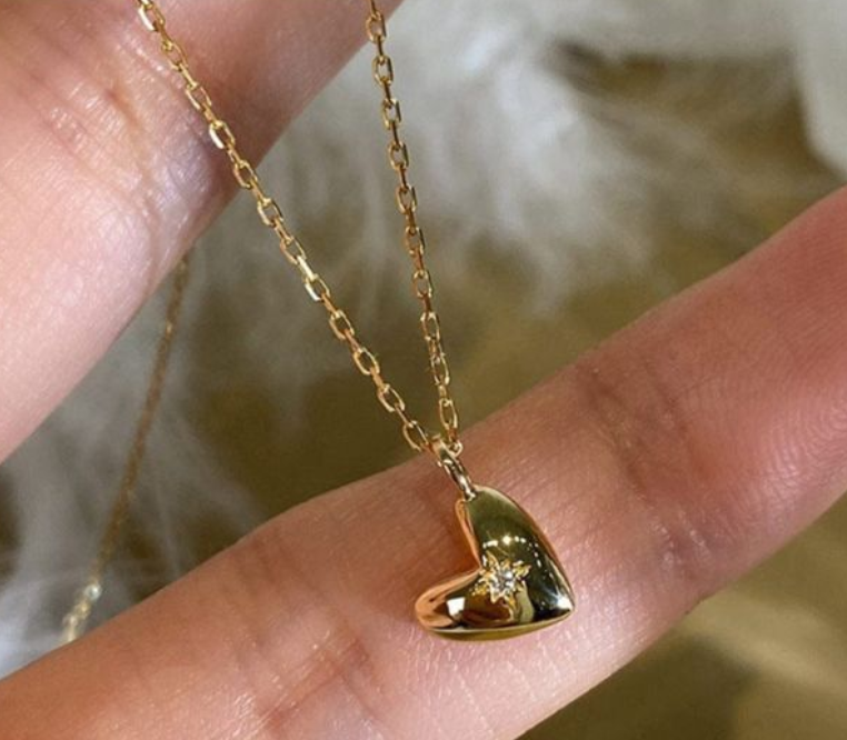 Cupid's Heart Drop Necklace