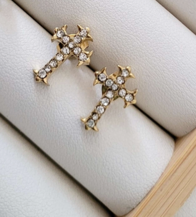 Cross Grace Stud Earrings