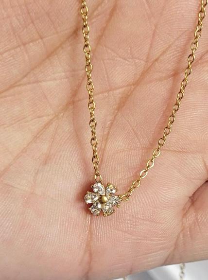 Blush Bloom Flower Necklace