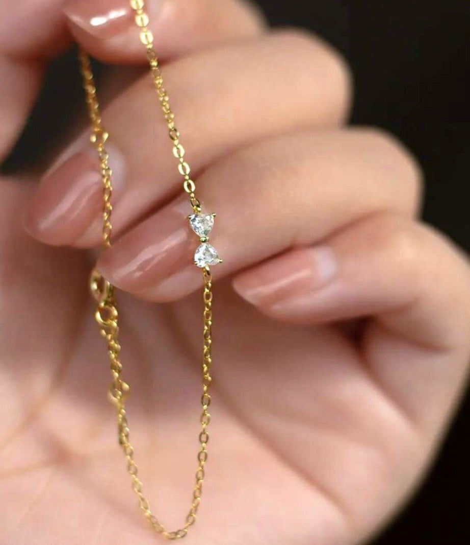 Crystal Knot Bow Bracelet