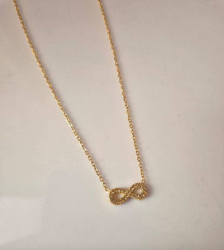 Infinity Studded Necklace
