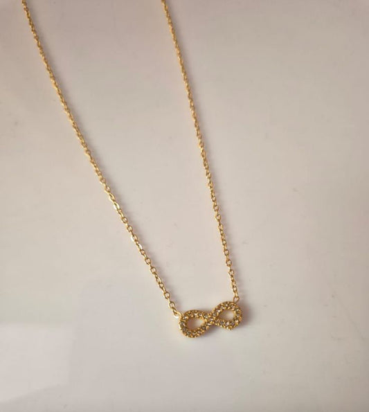 Infinity Studded Necklace