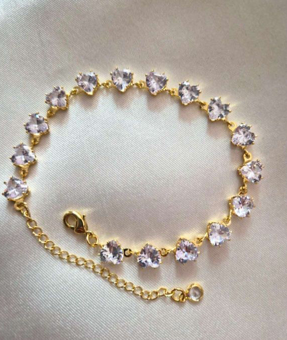 Heart Tennis Bracelet