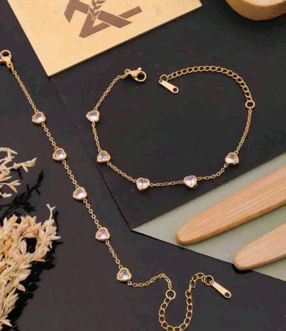 Heart Charm Bracelet