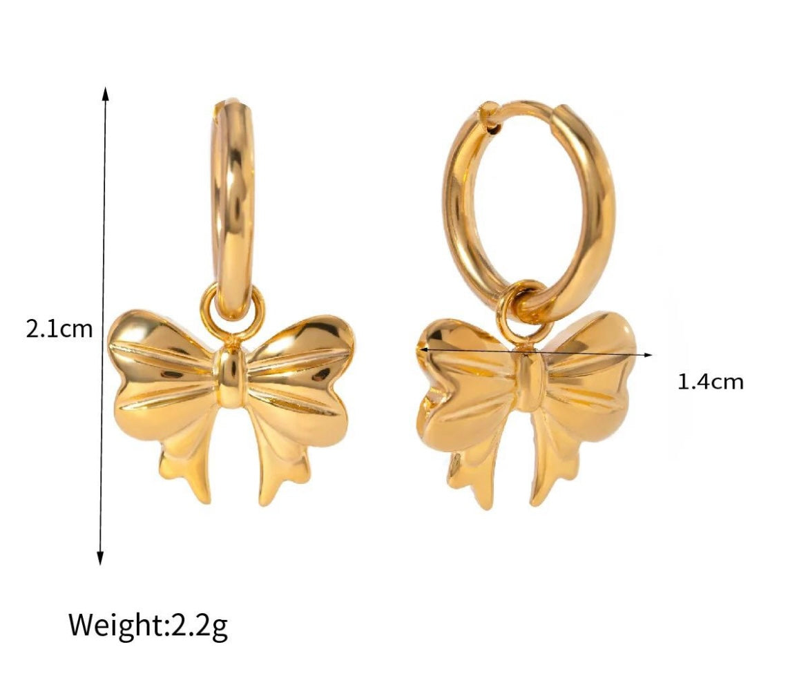 Bow Charm Earrings