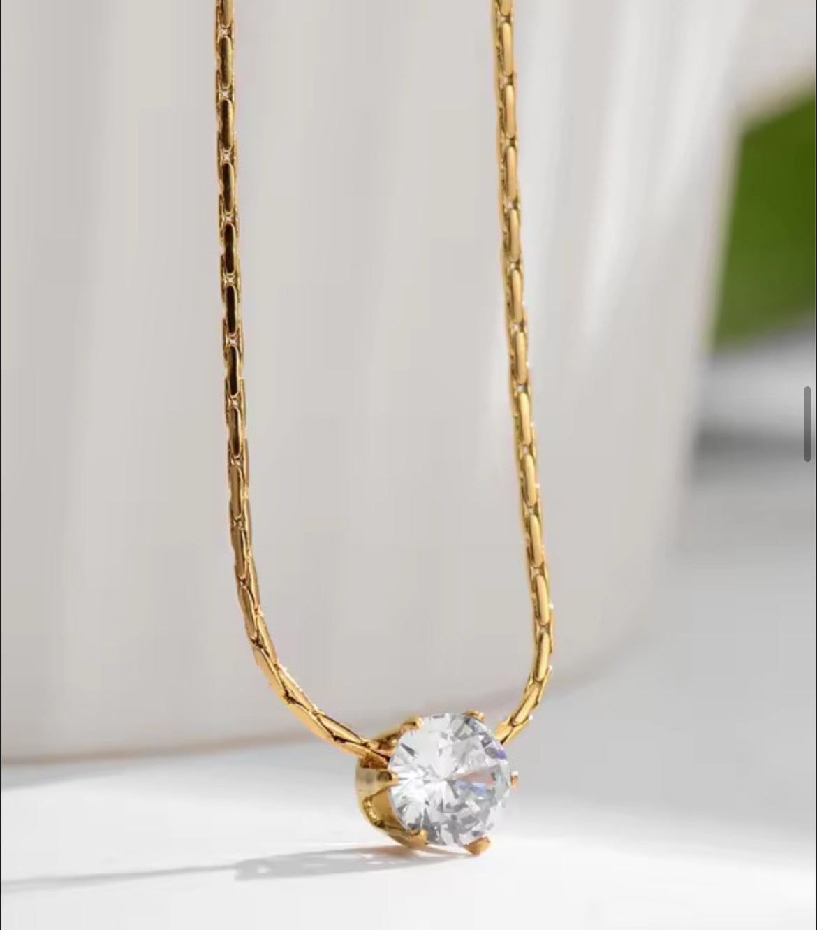 Solo Solitaire Necklace