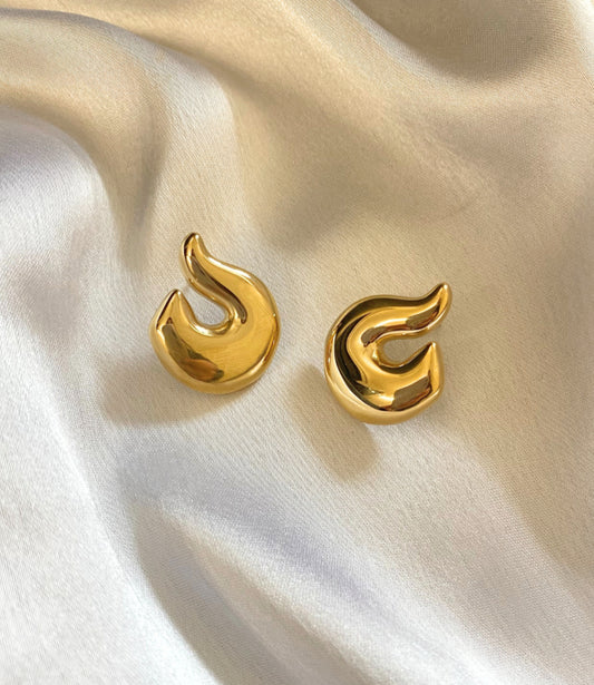 Arc Flame Stud Earrings