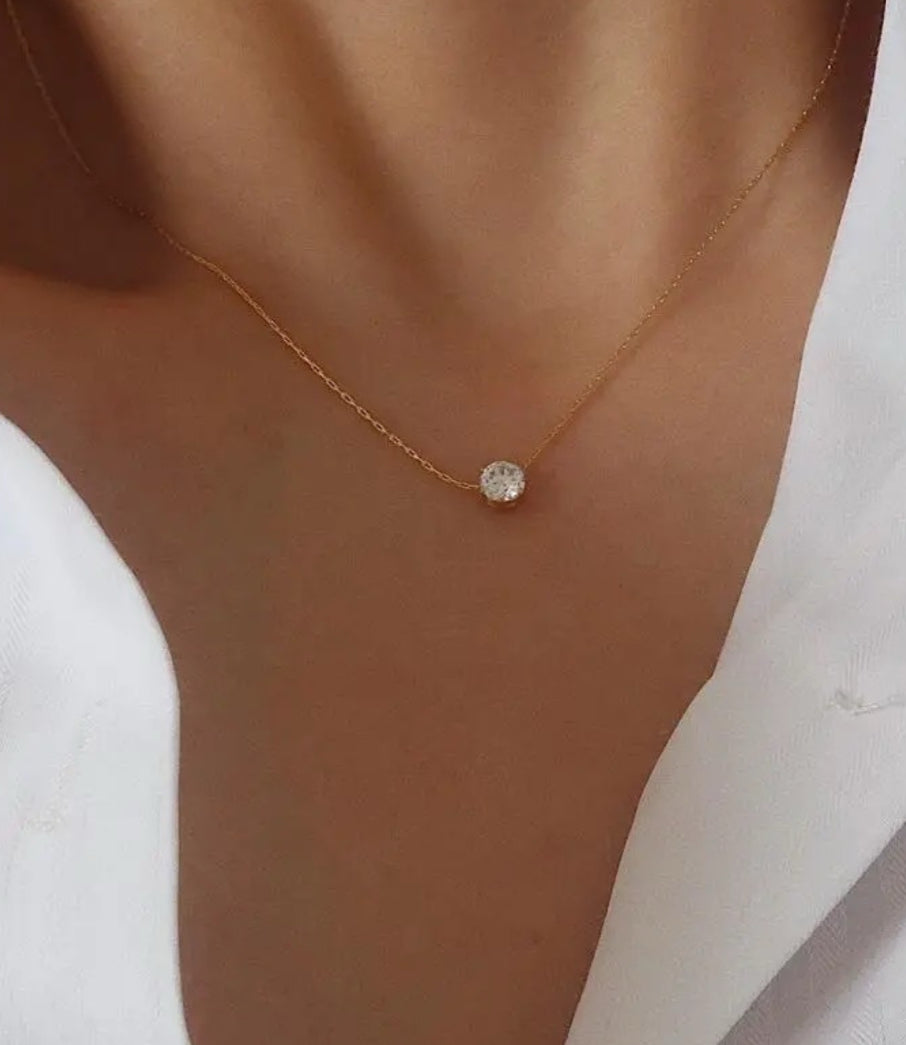 Solo Solitaire Necklace