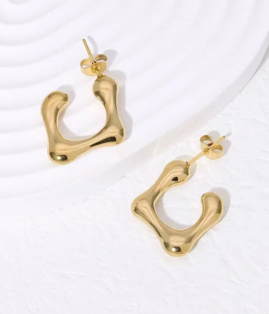 Twist Rectangle Earrings