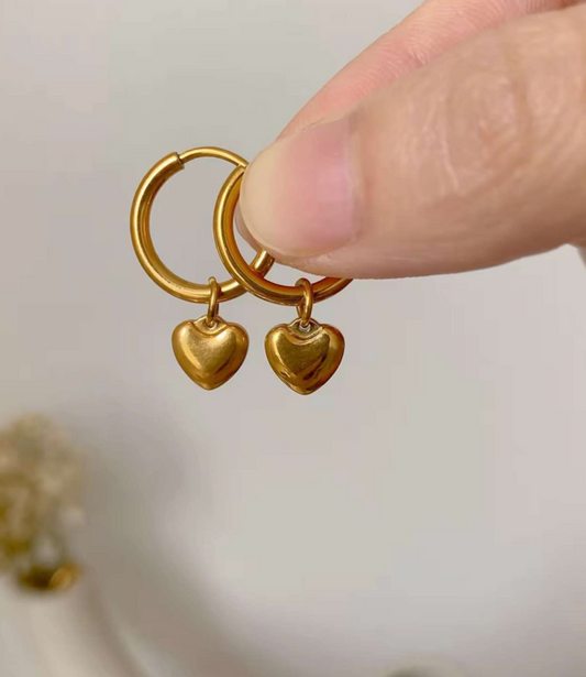Sweet Heart Drop Earrings