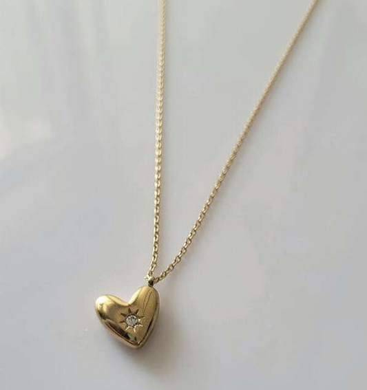 Cupid's Heart Drop Necklace