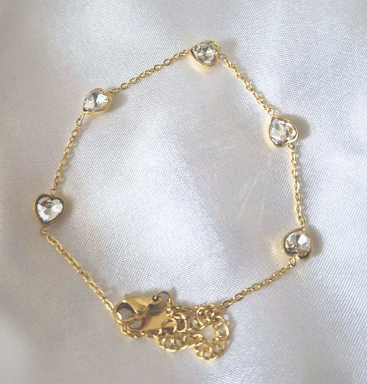 Heart Charm Bracelet