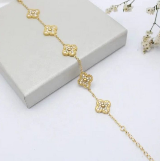 Gold Clover Bracelet
