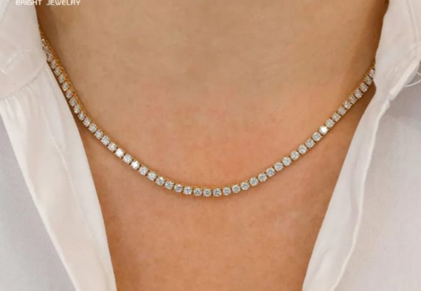Gold Tennis Necklace