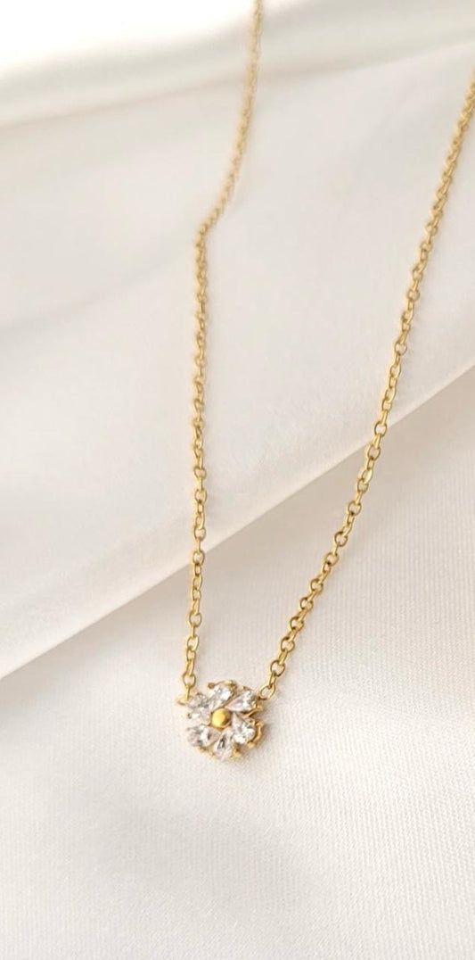 Blush Bloom Flower Necklace