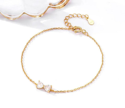Crystal Knot Bow Bracelet