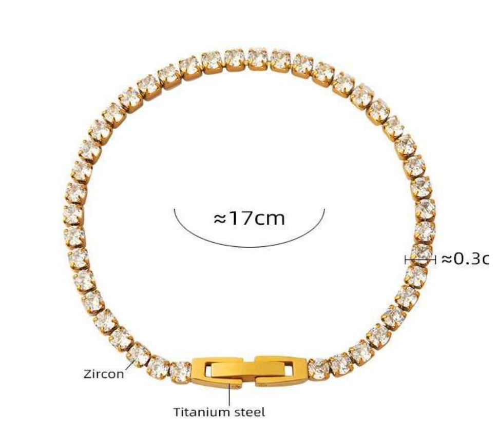 Rose Gold Tennis Bracelet